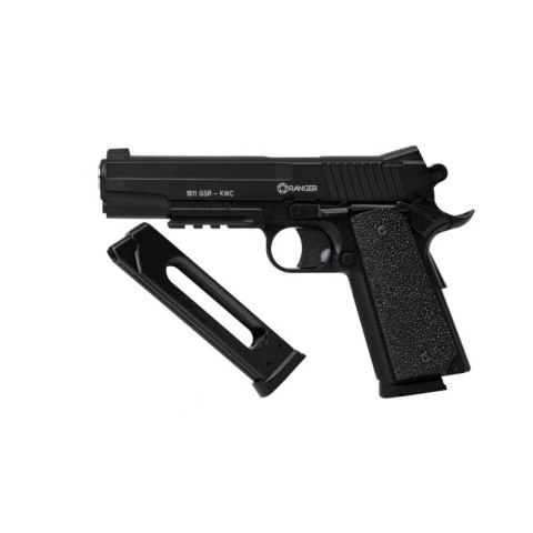 Wiatrówka pistolet RANGER 1911 GSR KWC kal. 4,5 BBs 20 strz. METAL SLIDE CO2 (AAKCMD421AZB)