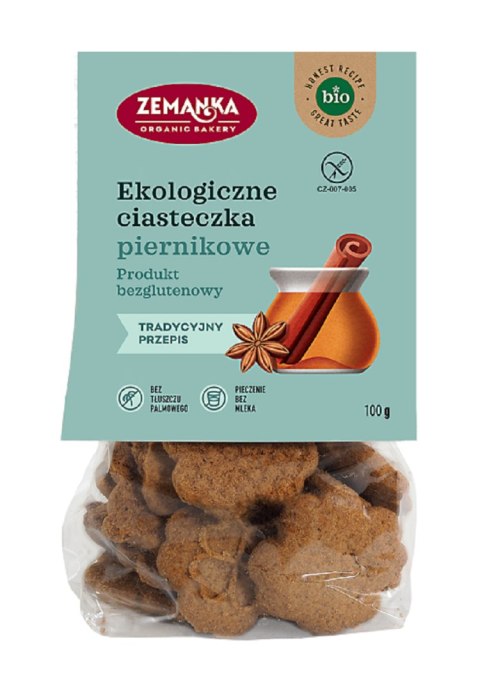 CIASTKA PIERNIKOWE BEZGLUTENOWE BIO 100 g - ZEMANKA ZEMANKA (ciastka, krakersy)