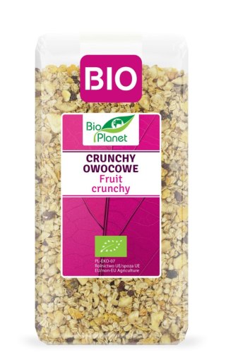 CRUNCHY OWOCOWE BIO 250 g - BIO PLANET BIO PLANET - seria RÓŻOWA (płatki, otręby, musli)