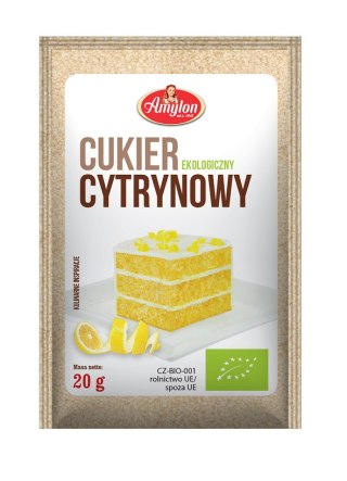 CUKIER CYTRYNOWY BIO 20 g - AMYLON AMYLON (budynie, galaretki,kisiele,cukry, skrobie