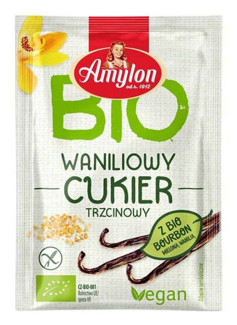 CUKIER Z WANILIĄ BOURBON BEZGLUTENOWY BIO 20 g - AMYLON AMYLON (budynie, galaretki,kisiele,cukry, skrobie