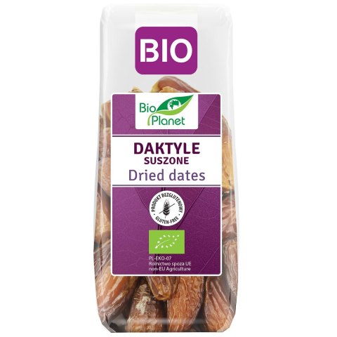 DAKTYLE SUSZONE BEZGLUTENOWE BIO 150 g - BIO PLANET BIO PLANET - seria FIOLETOWA (owoce suszone)