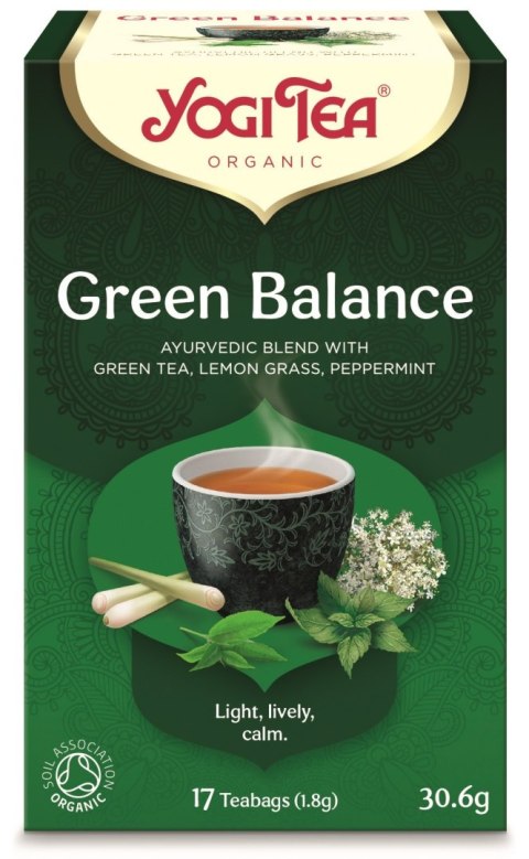 HERBATA ZIELONA RÓWNOWAGA (GREEN BALANCE) BIO (17 x 1,8 g) 30,6 g - YOGI TEA YOGI TEA (herbaty i herbatki)