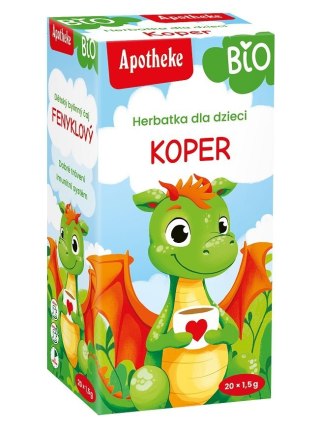 HERBATKA DLA DZIECI - KOPER WŁOSKI BIO (20 x 1,5 g) 30 g - APOTHEKE APOTHEKE (herbatki dla dzieci, dorosłych, błonnik