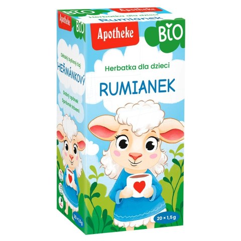 HERBATKA DLA DZIECI - RUMIANEK BIO (20 x 1 g) 20 g - APOTHEKE APOTHEKE (herbatki dla dzieci, dorosłych, błonnik