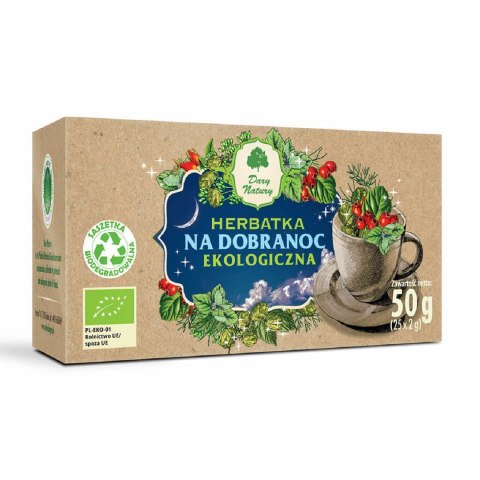 HERBATKA NA DOBRANOC BIO (25 x 2 g) 50 g - DARY NATURY DARY NATURY - herbatki