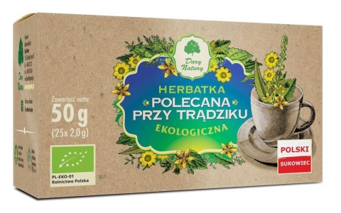 HERBATKA POLECANA PRZY TRĄDZIKU BIO (25 x 2 g) 50 g - DARY NATURY DARY NATURY - herbatki