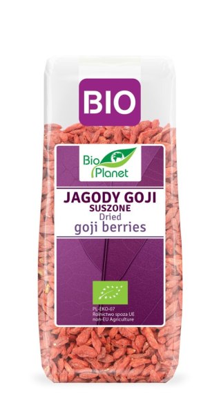JAGODY GOJI SUSZONE BIO 100 g - BIO PLANET BIO PLANET - seria FIOLETOWA (owoce suszone)