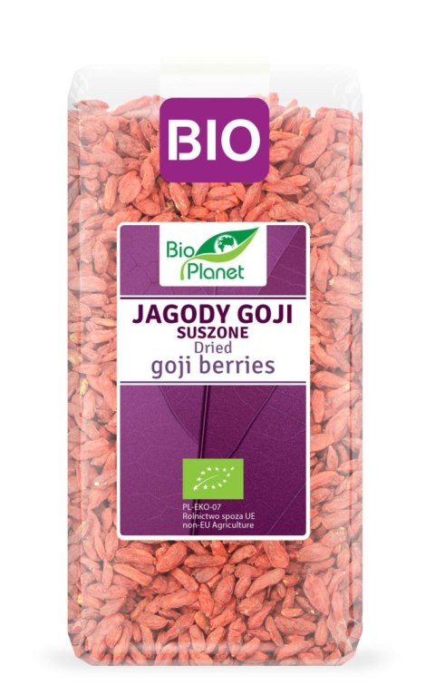 JAGODY GOJI SUSZONE BIO 250 g - BIO PLANET BIO PLANET - seria FIOLETOWA (owoce suszone)