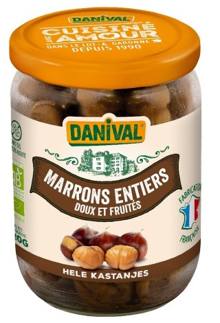 KASZTANY JADALNE CAŁE (GOTOWANE) BIO 320 g - DANIVAL DANIVAL (miso, kasztany jadalne)