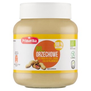 KREM Z ORZESZKÓW ZIEMNYCH PRAŻONYCH 100 % BEZGLUTENOWY BIO 360 g - PRIMAVIKA PRIMAVIKA (przetwory i pasty vege)