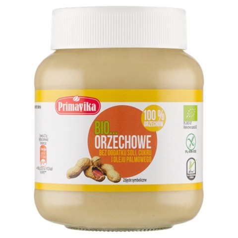 KREM Z ORZESZKÓW ZIEMNYCH PRAŻONYCH 100 % BEZGLUTENOWY BIO 360 g - PRIMAVIKA PRIMAVIKA (przetwory i pasty vege)