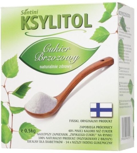 KSYLITOL 500 g - SANTINI (FINLANDIA) SANTINI (ksylitol, gumy do żucia SPRY)