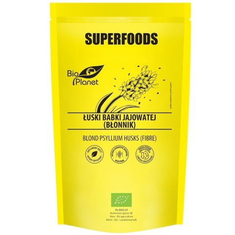ŁUSKI BABKI JAJOWATEJ (BŁONNIK) BIO 100 g - BIO PLANET SUPERFOODS BIO PLANET - seria SUPERFOODS