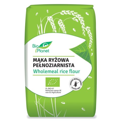 MĄKA RYŻOWA PEŁNOZIARNISTA BEZGLUTENOWA BIO 500 g - BIO PLANET BIO PLANET - seria MĄKI I SKROBIE