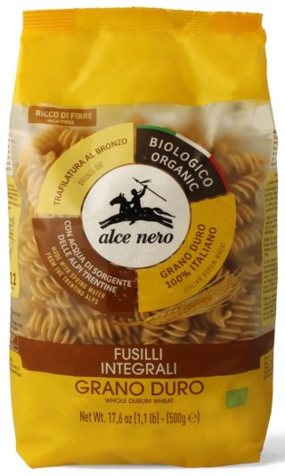 MAKARON (SEMOLINOWY RAZOWY) ŚWIDERKI BIO 500 g - ALCE NERO ALCE NERO (włoskie produkty)