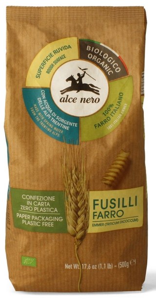 MAKARON (Z PŁASKURKI) ŚWIDERKI BIO 500 g - ALCE NERO ALCE NERO (włoskie produkty)