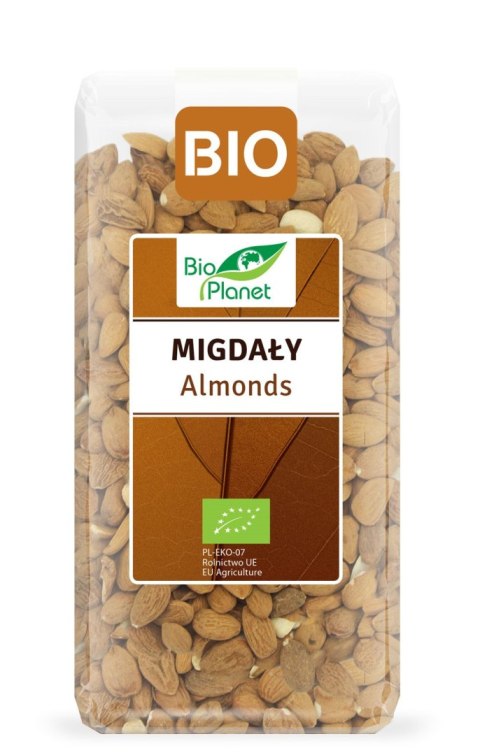MIGDAŁY BIO 350 g - BIO PLANET BIO PLANET - seria BRĄZOWA (orzechy i pestki)