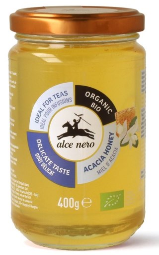 MIÓD AKACJOWY BIO 400 g - ALCE NERO ALCE NERO (włoskie produkty)