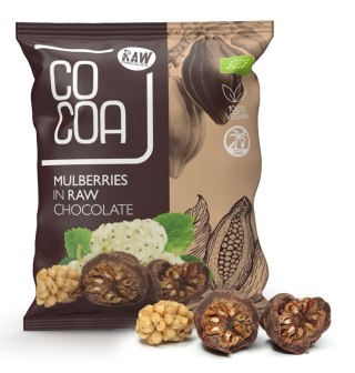 MORWA W CZEKOLADZIE SUROWEJ BIO 70 g - COCOA COCOA (czekolady i bakalie w surowej czekoladzie)