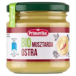 MUSZTARDA OSTRA BIO 170 g - PRIMAVIKA PRIMAVIKA (przetwory i pasty vege)