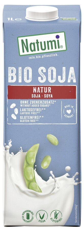 NAPÓJ SOJOWY BEZ DODATKU CUKRÓW BEZGLUTENOWY BIO 1 L - NATUMI NATUMI (napoje i kremy roślinne)