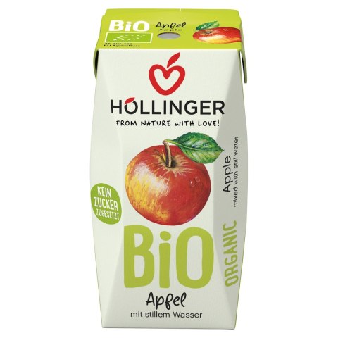 NEKTAR JABŁKOWY BEZ DODATKU CUKRÓW BIO 200 ml - HOLLINGER HOLLINGER (soki, nektary, napoje, syropy)