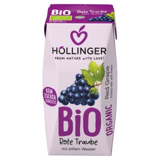 NEKTAR Z CZERWONYCH WINOGRON BEZ DODATKU CUKRÓW BIO 200 ml - HOLLINGER HOLLINGER (soki, nektary, napoje, syropy)