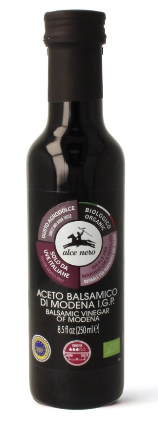 OCET BALSAMICZNY Z MODENY FILTROWANY BIO 250 ml - ALCE NERO ALCE NERO (włoskie produkty)