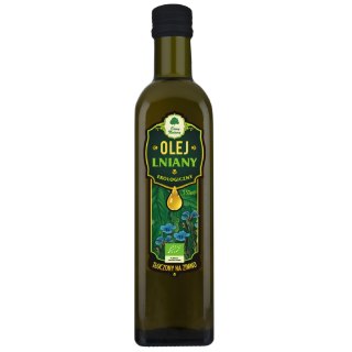 OLEJ LNIANY TŁOCZONY NA ZIMNO BIO 250 ml - DARY NATURY DARY NATURY - inne