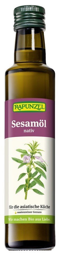 OLEJ SEZAMOWY TŁOCZONY NA ZIMNO BIO 250 ml - RAPUNZEL RAPUNZEL (makarony, czekolady, oleje, kremy orz.)
