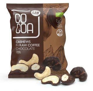 ORZECHY NERKOWCA W CZEKOLADZIE KAWOWEJ BIO 70 g - COCOA COCOA (czekolady i bakalie w surowej czekoladzie)
