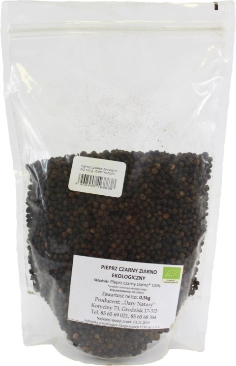 PIEPRZ CZARNY ZIARNISTY BIO 500 g - HORECA (DARY NATURY) HORECA BIO - pozostałe