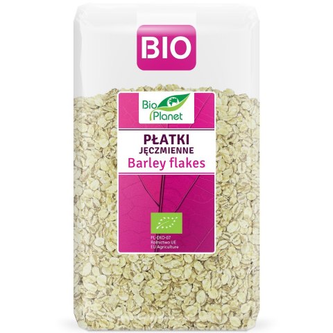 PŁATKI JĘCZMIENNE BIO 600 g - BIO PLANET BIO PLANET - seria RÓŻOWA (płatki, otręby, musli)