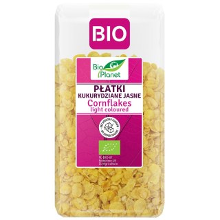 PŁATKI KUKURYDZIANE JASNE BEZ DODATKU CUKRÓW BIO 250 g - BIO PLANET BIO PLANET - seria RÓŻOWA (płatki, otręby, musli)