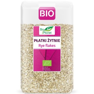 PŁATKI ŻYTNIE BIO 600 g - BIO PLANET BIO PLANET - seria RÓŻOWA (płatki, otręby, musli)