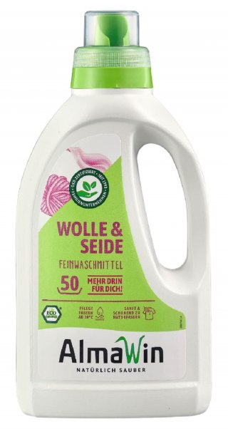 PŁYN DO PRANIA WEŁNIANYCH I JEDWABNYCH UBRAŃ (KONCENTRAT) ECO 750 ml (50 PRAŃ) - ALMAWIN ALMAWIN (środki czystości)