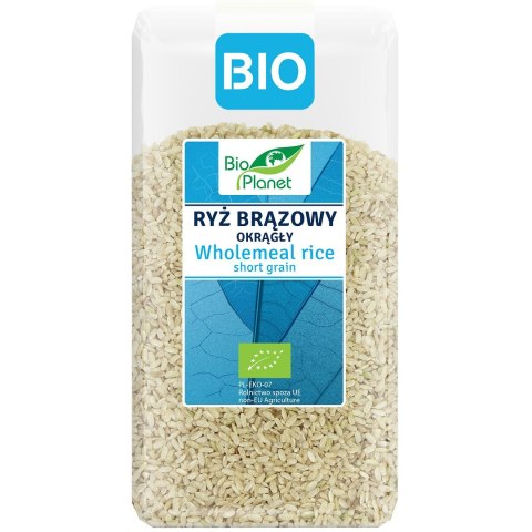 RYŻ BRĄZOWY OKRĄGŁY BIO 500 g - BIO PLANET BIO PLANET - seria NIEBIESKA (ryże, kasze, ziarna)
