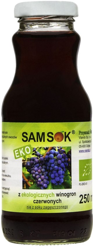 SOK Z CZERWONYCH WINOGRON NFC BIO 250 ml - VIANDS (SAM SOK) VIANDS (soki, inne)