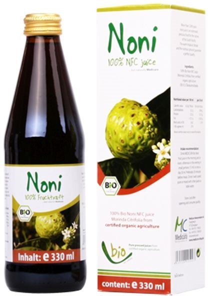 SOK Z OWOCÓW NONI NFC BIO 330 ml - MEDICURA MEDICURA (soki aloe, noni, goji ,inne, superfood)
