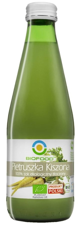 SOK Z PIETRUSZKI KISZONEJ NFC BEZGLUTENOWY BIO 300 ml - BIOFOOD BIOFOOD (soki, przetwory, octy, olej kokosowy)