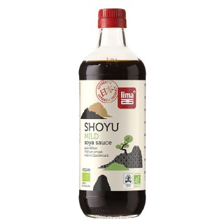 SOS SOJOWY SHOYU ŁAGODNY BIO 500 ml - LIMA LIMA (sosy sojowe, kawy zbożowe)