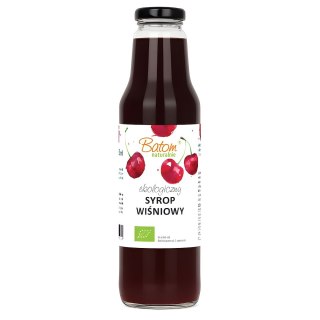 SYROP WIŚNIOWY BIO 750 ml - BATOM BATOM (oleje, soki, sole kąpielowe)