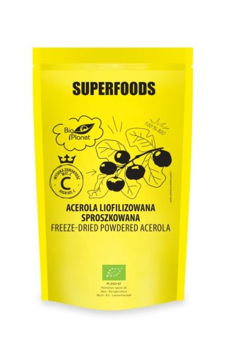 ACEROLA LIOFILIZOWANA SPROSZKOWANA BIO 100 g - BIO PLANET SUPERFOODS BIO PLANET - seria SUPERFOODS