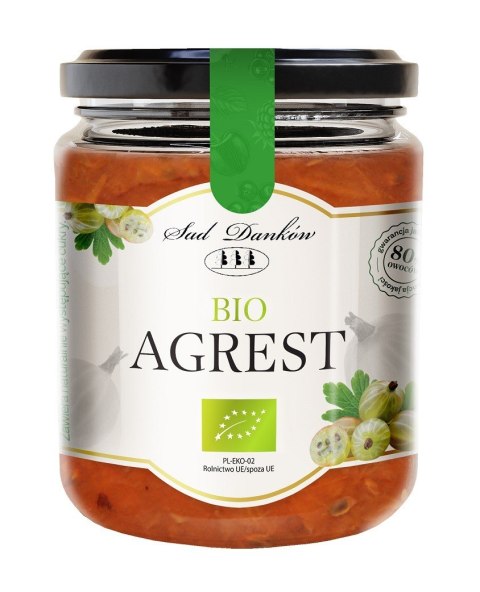 AGREST 80 % BIO 260 g - SAD DANKÓW SAD DANKÓW (przetwory owocowe)