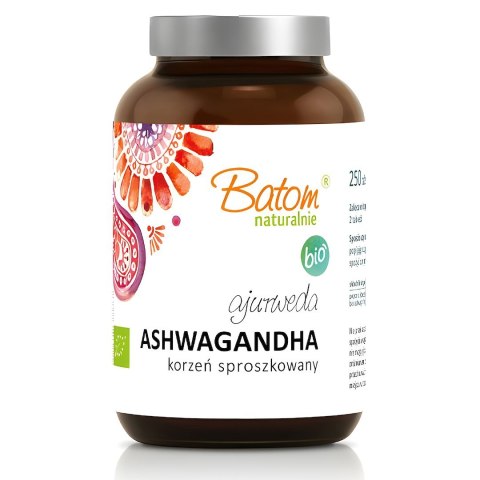ASHWAGANDHA BIO (495 mg) 250 TABLETEK - BATOM (AJURWEDA) BATOM (oleje, soki, sole kąpielowe)