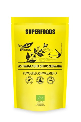 ASHWAGANDHA SPROSZKOWANA BIO 150 g - BIO PLANET SUPERFOODS BIO PLANET - seria SUPERFOODS