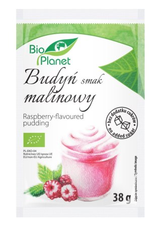 BUDYŃ O SMAKU MALINOWYM Z MALINAMI BIO 38 g - BIO PLANET BIO PLANET - seria INNE