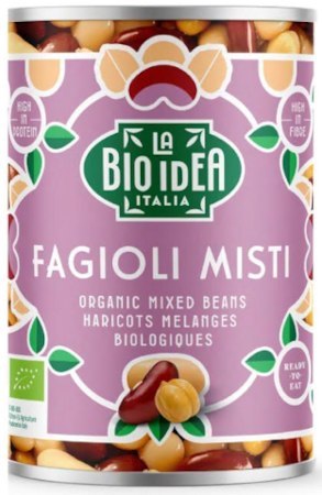 FASOLA MIX W ZALEWIE BIO 400 g (240 g) - LA BIO IDEA LA BIO IDEA (makarony, strączkowe,sosy pomidorowe)