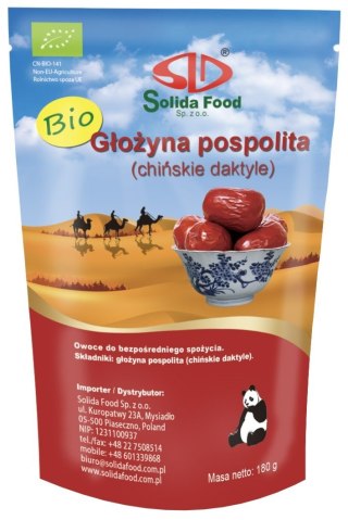 GŁOŻYNA POSPOLITA SUSZONA BIO 180 g - SOLIDA FOOD SOLIDA FOOD (tofu sojowe)